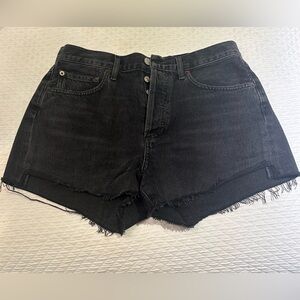 Agolde dark grey jean shorts!